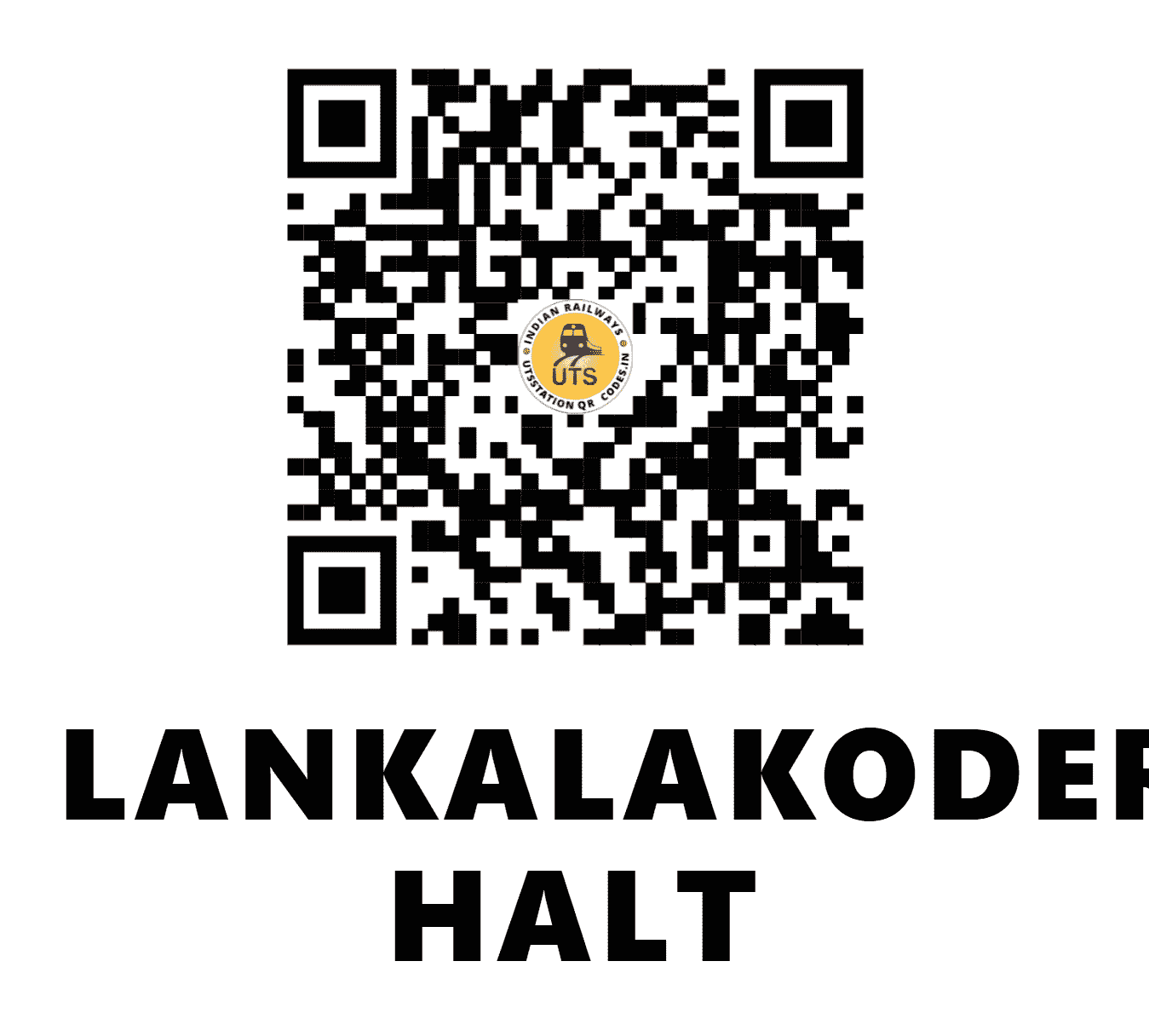 UTS QR Code for LANKALAKODERU HALT - LKDU - SC (ANDHRA PRADESH)